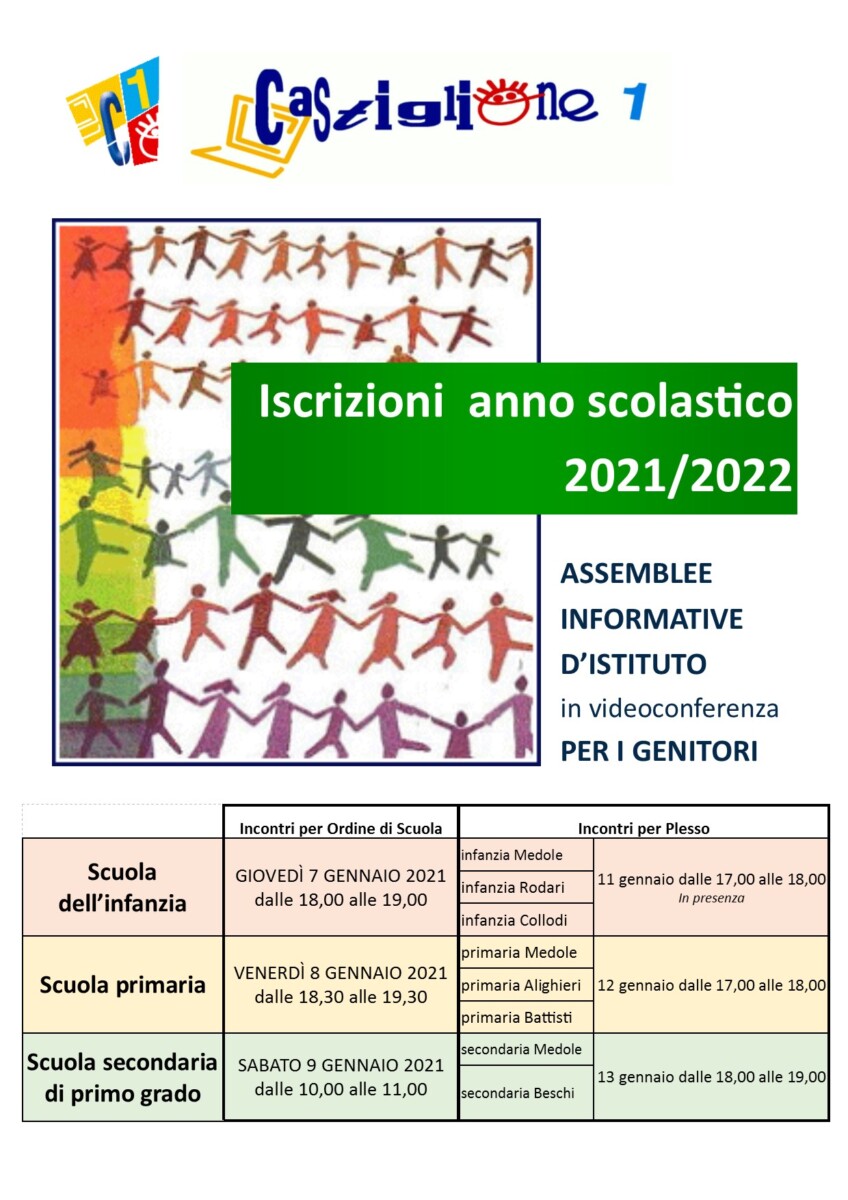 Iscrizioni Istituto Comprensivo Castiglione 1